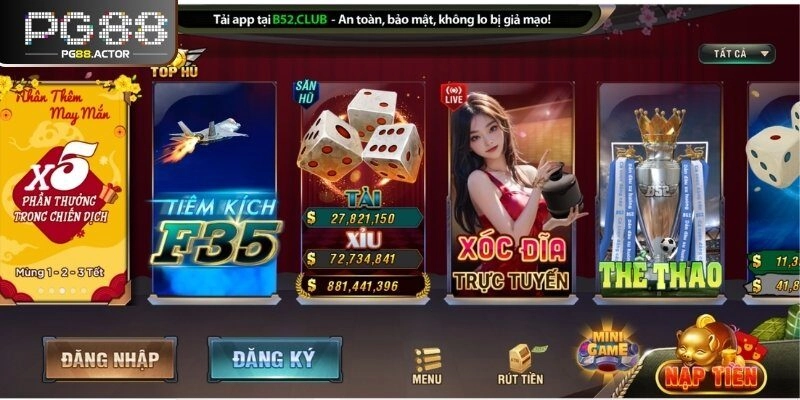 Nổ hũ B52 - Thế giới game slots online chất lượng đẳng cấp