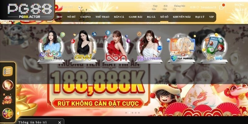 Các sảnh cược hot nhất tại chuyên mục lottery online