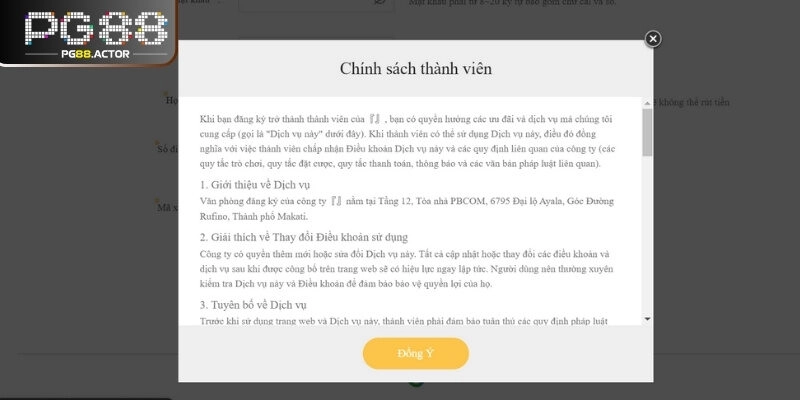 Đọc kỹ và hiểu rõ các điều khoản điều kiện trước khi xác nhận đăng ký
